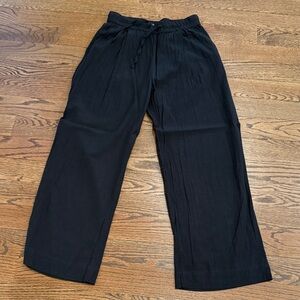 Women's Black Wide Leg Beach pants